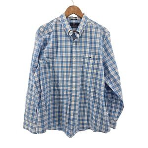 Vineyard Vines Slim Fit Tucker Shirt Men's XL Plaid Saltwater Wash Button Down